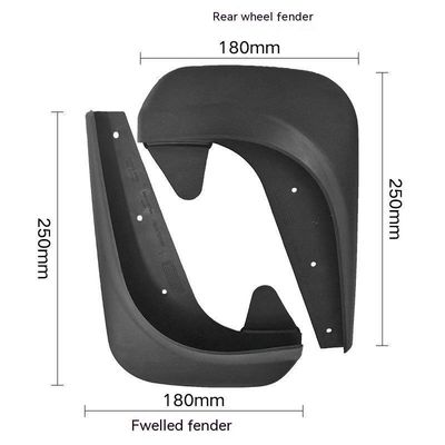 Vervangingsonderdelen Rubber Mudflaps voor aanhangwagen 4pcs Auto Mud Flaps Splash Guard